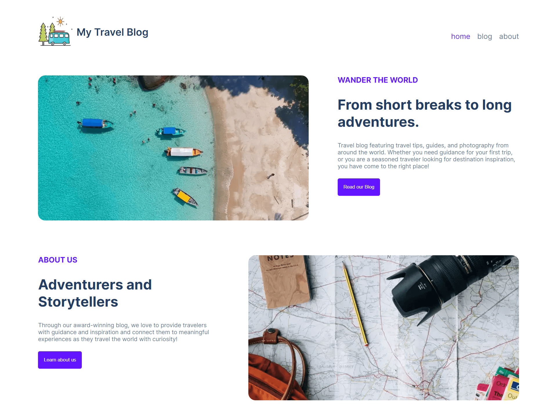 Travel Blog project thumbnail