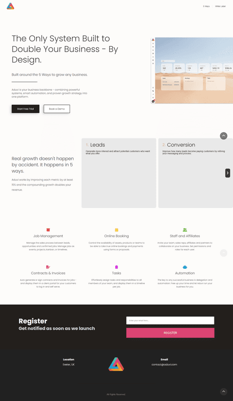 Aduvi – Business Management Platform project thumbnail